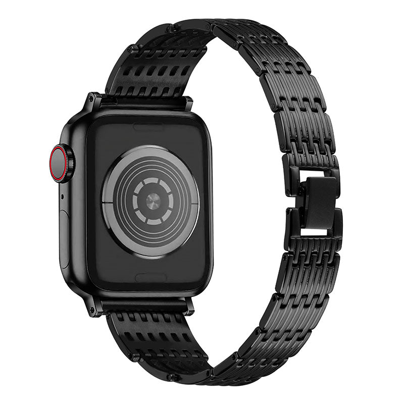 Women Smart Watch Strap Elegant Stainless Steel Watchband with Rhinestone Decorated for Apple Watch Ultra 2 49mm Series 9 45mm SE (2023) 44mm Ultra 49mm Series 8 45mm 7 45mm 6 5 4 SE 44mm SE (2022) 44mm 3 2 1 42mm Women Smart Watch Strap Elegant Stainless Steel Watchband with Rhinestone Decorated for Apple Watch Ultra 2 49mm Series 9 45mm SE (2023) 44mm Ultra 49mm Series 8 45mm 7 45mm 6 5 4 SE 44mm SE (2022) 44mm 3 2 1 42mm